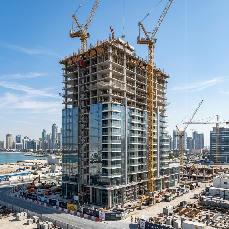 Under-Construction Flats - Dwarka